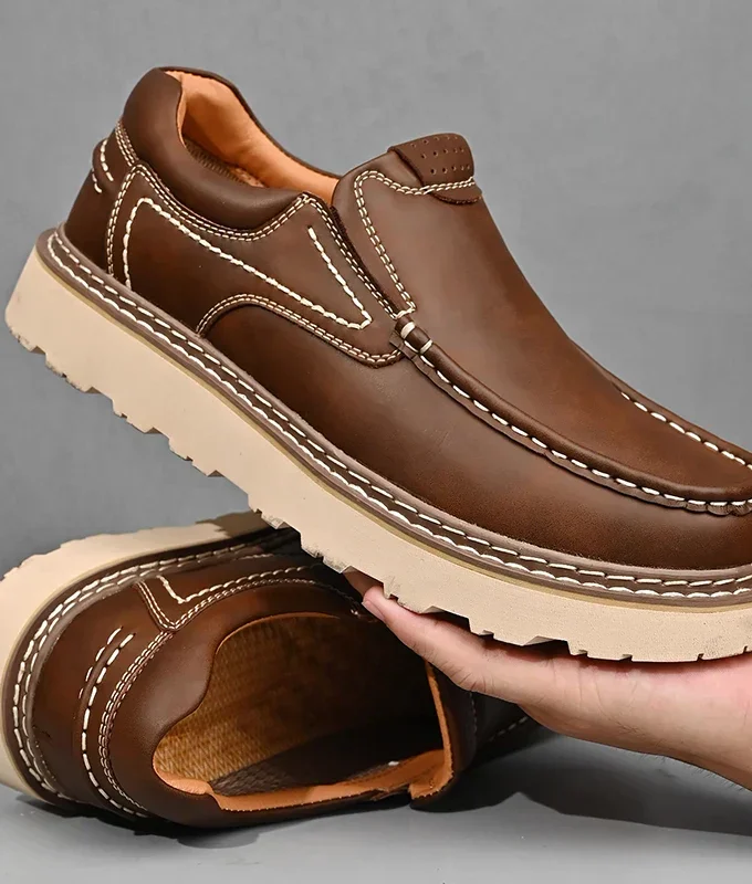 SANTINO LEATHER LOAFERS
